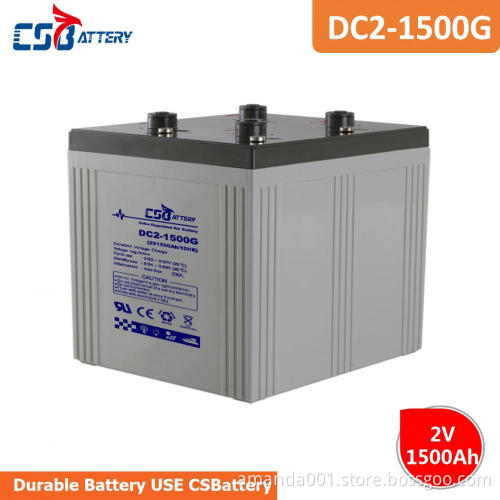 CSBattery 2V 1500Ah free Maintenance GEL Battery for Electric-vehicle/Fire/power-supply/backup-power/powered-hearter